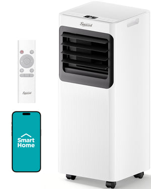 Portable Air Conditioners 16000 BTU 5-in-1 Smart WiFi APP Control, Cooling Dehumidifier Fan Sleep Mode, Window Kit, No Professional Installation, For Garage & Rooms Up to 600 Sq. Ft.