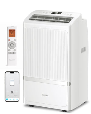 Portable Air Conditioners, 16000 BTU AC Cools up to 700 Sq Ft, Quiet 40 dB Free Stand Portable AC with Drainage-Free Cooling/Fan/Dehumidifier, Sleep Mode, APP&Remote Control, Installation Kit